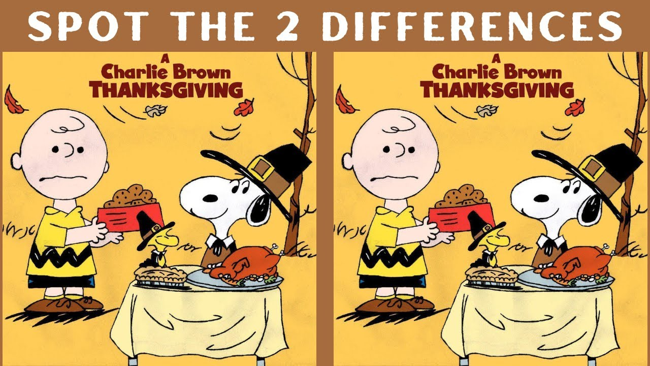 spot the difference charlie brown thanksgiving intended for charlie brown thanksgiving puzzle Spot The Difference: Charlie Brown Thanksgiving intended for Charlie Brown Thanksgiving Puzzle
