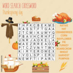 Stock Vektorgrafik „Easy Word Search Crossword Puzzle Inside Fun Thanksgiving Crossword Puzzles