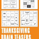 Thanksgiving Brain Teasers Printable Regarding Thanksgiving Rebus Puzzles