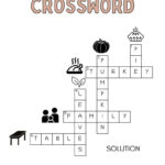 Thanksgiving Crossword Puzzle   Cute & Free Printable | Saturdaygift Intended For Easy Thanksgiving Crossword Puzzle Printable