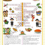 Thanksgiving Crossword Puzzle   Esl Worksheetmena22 Inside Esl Thanksgiving Crossword Puzzle