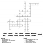 Thanksgiving Crossword Puzzle Free Printable For Kids Or Adults With Thanksgiving Crossword Puzzle With Word Bank