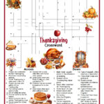 Thanksgiving Crossword Puzzle Inside First Thanksgiving Foods Crossword Puzzle Answer Key