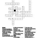 Thanksgiving Crossword Puzzle   Wordmint Inside The First Thanksgiving Crossword Puzzle