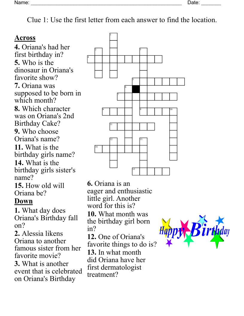 Thanksgiving Crossword Puzzle - Wordmint pertaining to The First Thanksgiving Crossword Puzzle Answer Key