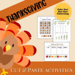 Thanksgiving Cut & Paste Activities For Preschool Through Intended For Thanksgiving With Granny Logic Puzzle Answers