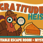 Thanksgiving Escape Room Kit Kids Mystery Game Dinner Table Logic Within Thanksgiving Dinner Logic Grid Puzzle