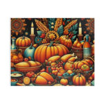 Thanksgiving Feast, Family Gathering, Holiday Puzzle (520 With Ravensburger Thanksgiving Puzzle
