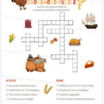 Thanksgiving Kreuzworträtsel Der Ersten Klasse Mit Wortbank Und With Regard To The First Thanksgiving Crossword Puzzle Answer Key