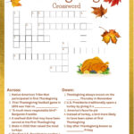 Thanksgiving Kreuzworträtsel   Etsy.de Regarding Thanksgiving Day Puzzle