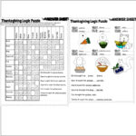 Thanksgiving Logic Puzzle Critical Thinking Skills Graph Visuals Regarding Thanksgiving Logic Puzzle Printables