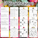 Thanksgiving Math Challenges & Brainteasers   With Thanksgiving Brain Puzzles