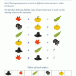 Thanksgiving Math Puzzles Throughout Free Thanksgiving Math Puzzles