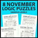 Thanksgiving / November Logic Puzzles – Primeandpi Throughout Thanksgiving Dinner Logic Grid Puzzle Answers