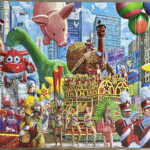 Thanksgiving Parade  White Mountain  1000 Pieces : R/Jigsawpuzzles With Regard To White Mountain Thanksgiving Puzzle