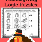 Thanksgiving Puzzle Freebie   Hello Learning For Thanksgiving Logic Puzzle Printable