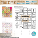 Thanksgiving Rebus Puzzle Game Frames 176–200 Worksheets | Made Intended For Thanksgiving Rebus Puzzles With Answers