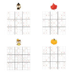 Thanksgiving Sudoku   {Free Printable}   Kids Activity Zone With Regard To Thanksgiving Sudoku Puzzle