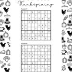 Thanksgiving Sudoku Puzzles   Cute & Free Printables | Saturdaygift For Thanksgiving Sudoku Puzzle