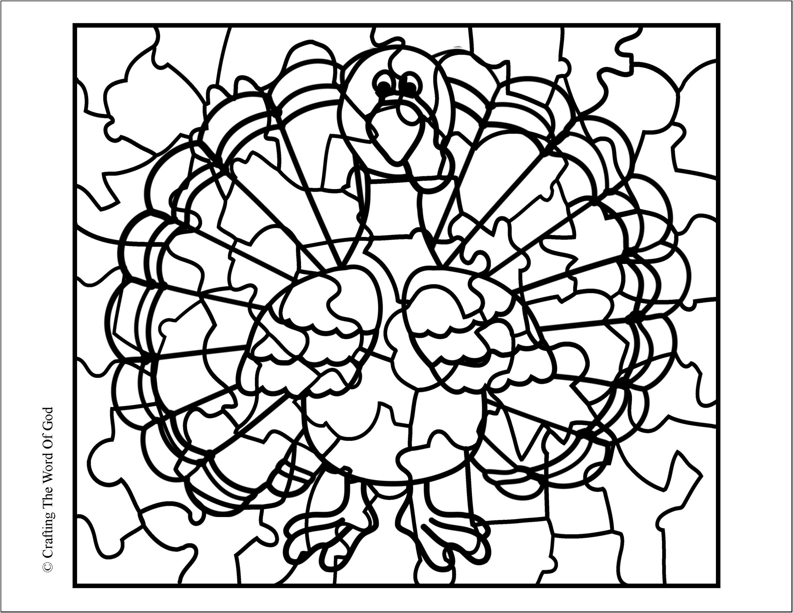 Thanksgiving Turkey Puzzle- Activity Sheet « Crafting The Word Of God within Thanksgiving Turkey Puzzle