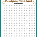Thanksgiving Word Search (Free Printable!) Pertaining To Free Printable Thanksgiving Word Search Puzzles For Adults
