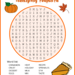 Thanksgiving Word Search (Free Printable Puzzles) – Free Regarding Adult Thanksgiving Puzzles
