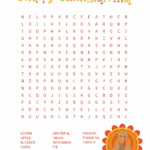 Thanksgiving Word Search   Kids Activity Zone Inside Thanksgiving Word Search Puzzles Printable