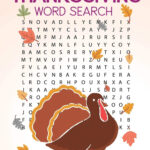 Thanksgiving Word Search: Large Print Thanksgiving Word Search Throughout Thanksgiving A Massive Word Search Puzzle