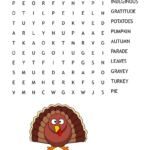 Thanksgiving Word Search   Wordmint Inside Word Puzzles Thanksgiving