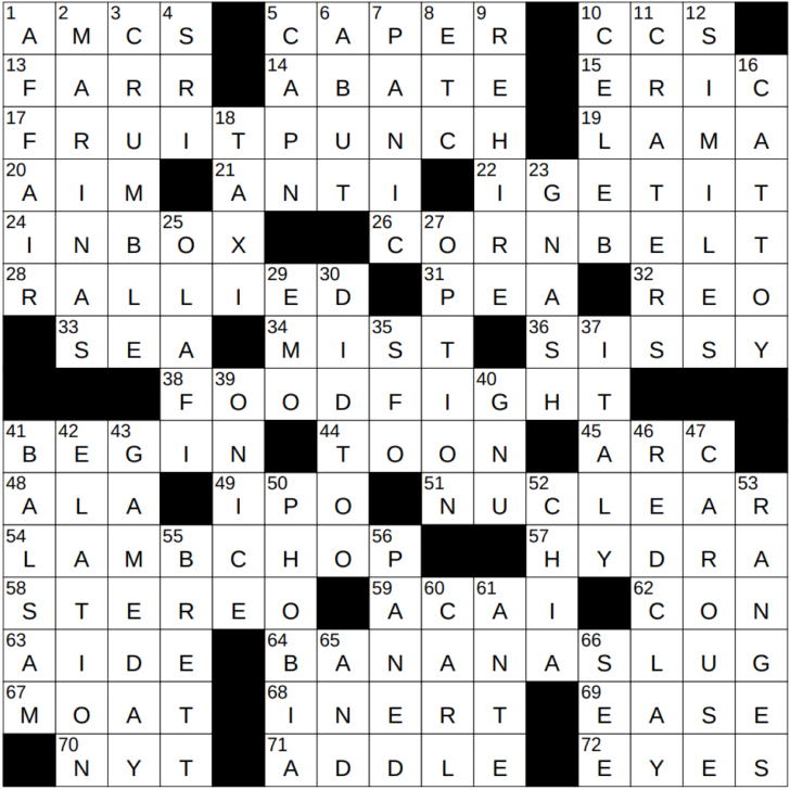 Christmas Themed Pub Crawl Crossword