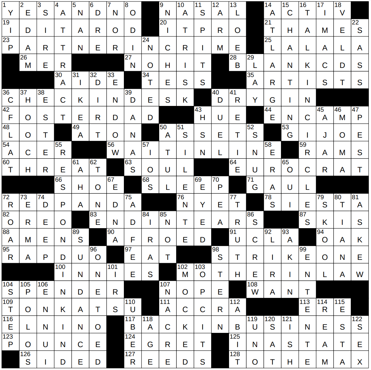 0521-23 Ny Times Crossword 21 May 23, Sunday - Nyxcrossword in Last Christmas Pop Duo Nyt Crossword Clue