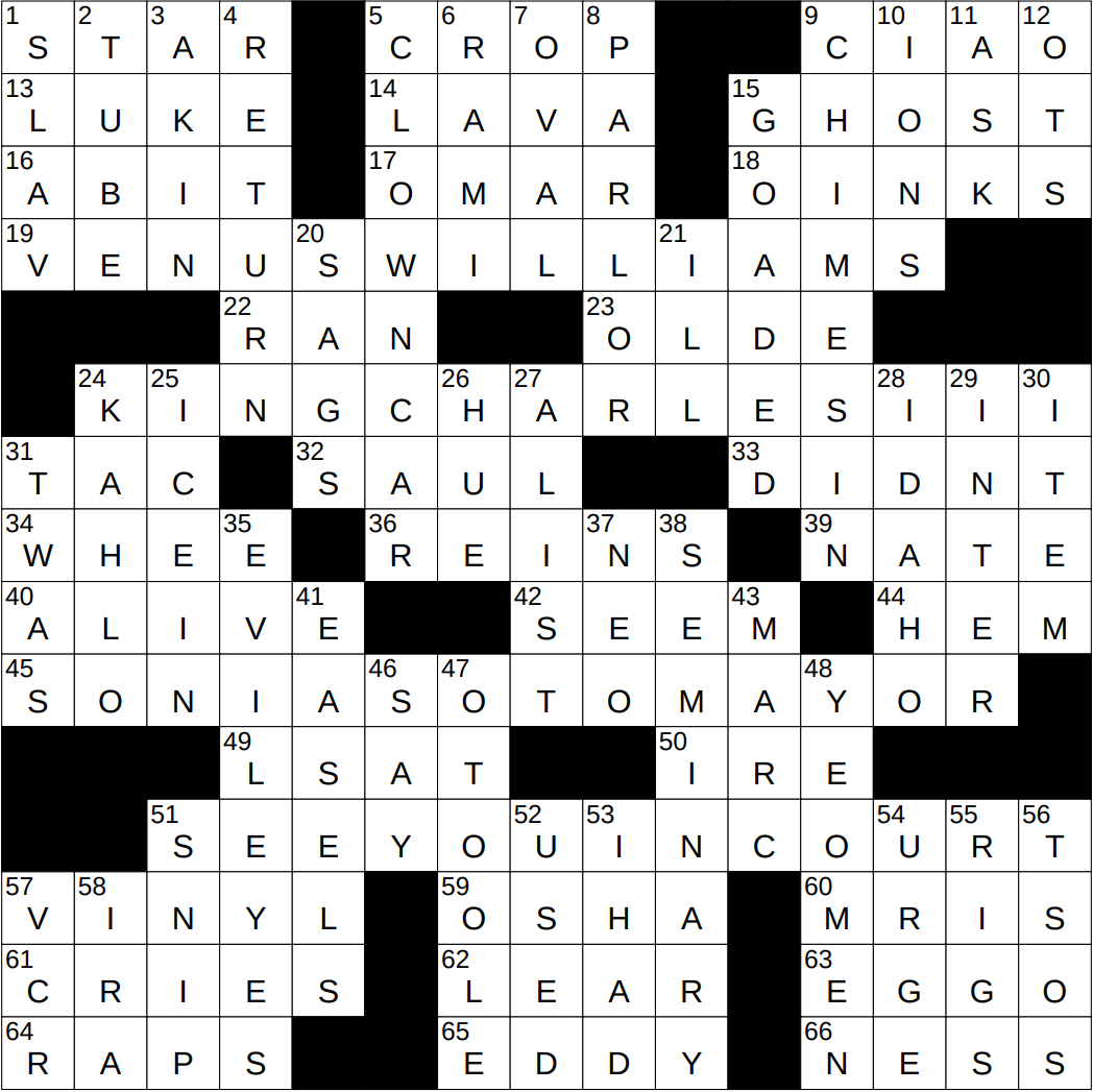 0731-23 Ny Times Crossword 31 Jul 23, Monday - Nyxcrossword throughout Almost Christmas Actor Omar Crossword Clue