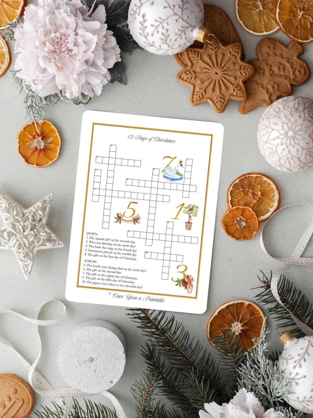 12 days of christmas crossword puzzles free printable once intended for gift in the twelve days of christmas crossword 12 Days Of Christmas Crossword Puzzles (Free Printable) - Once intended for Gift in the Twelve Days of Christmas Crossword