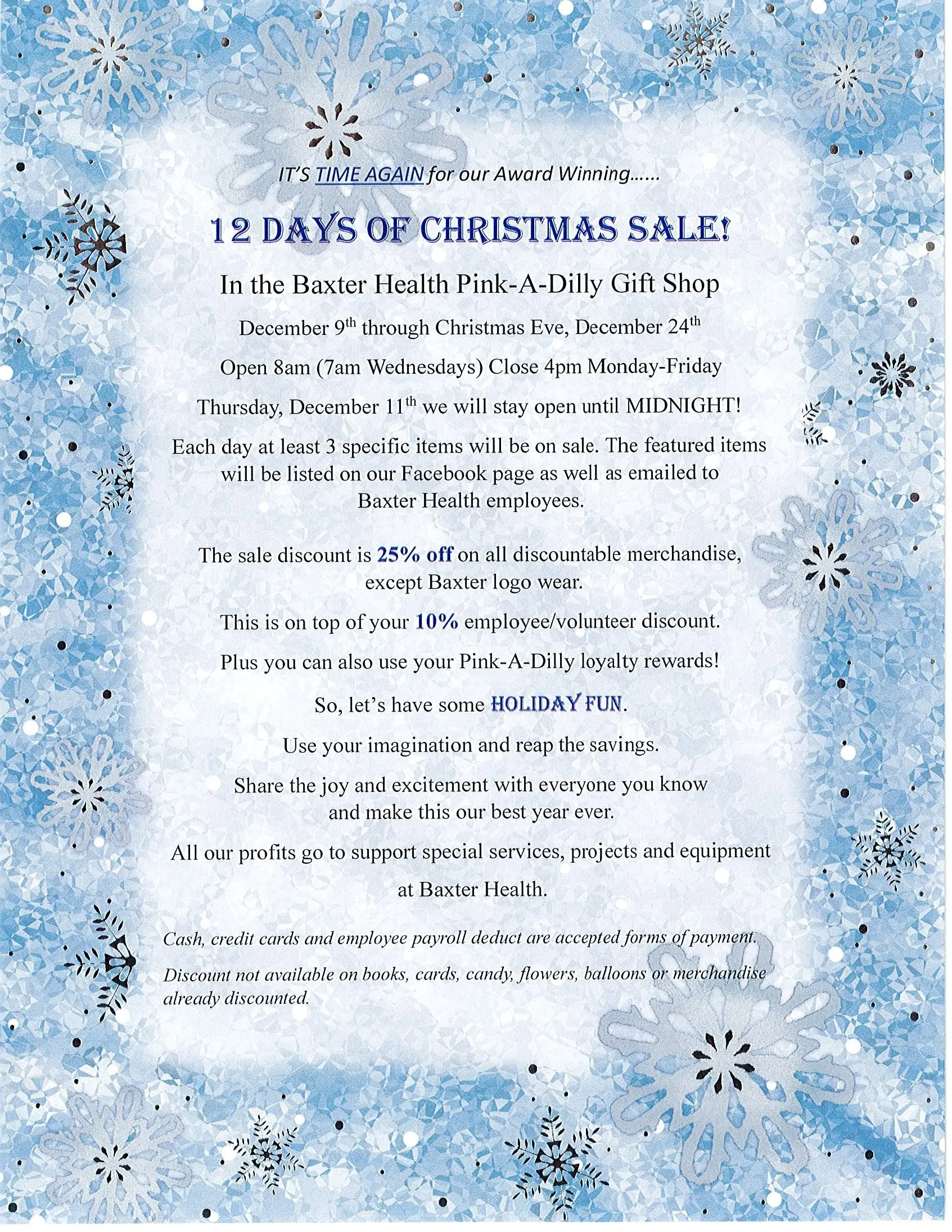 12 Days Of Christmas Sale | Ktlo with regard to Christmas Time Sale Crossword