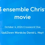 2003 Ensemble Christmas Movie Answer   Up And Down Words Clue Throughout Ensemble Christmas Movie Crossword