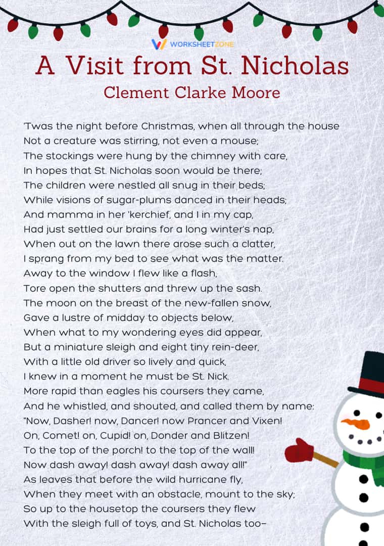 30 christmas poems for kids to read this holiday season intended for a visit from saint nicholas on christmas crossword 30+ Christmas Poems For Kids To Read This Holiday Season intended for A Visit From Saint Nicholas on Christmas Crossword