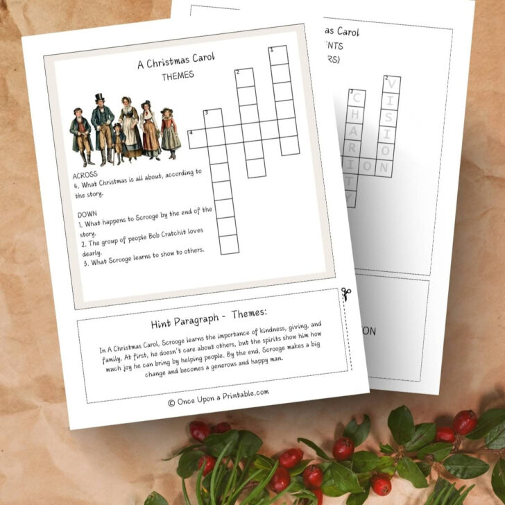 Crossword Puzzle a Christmas Carol Crossword Puzzle a Christmas Carol