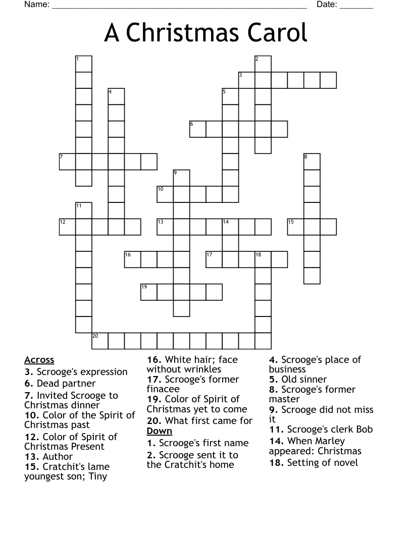 a christmas carol crossword wordmint pertaining to clerk in a christmas carol crossword clue A Christmas Carol Crossword - Wordmint pertaining to Clerk In A Christmas Carol Crossword Clue