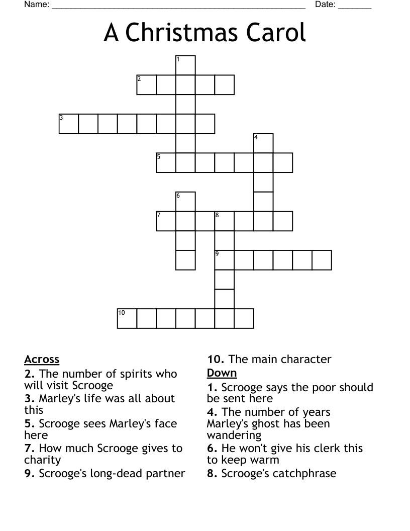 a christmas carol crossword wordmint pertaining to clerk in christmas carol crossword A Christmas Carol Crossword - Wordmint pertaining to Clerk In Christmas Carol Crossword