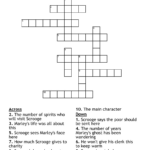A Christmas Carol Crossword   Wordmint Throughout Clerk In A Christmas Carol Crossword