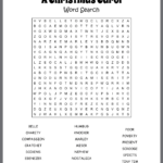 A Christmas Carol Word Search Inside Name In A Christmas Carol Crossword Clue