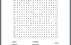 A Christmas Carol Word Search inside Name In A Christmas Carol Crossword Clue