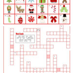 A Christmas Crossword With Word Ban…: English Esl Worksheets Pdf & Doc Inside Christmas Crossword With Word Bank