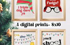 A Christmas Story Movie Printable – Etsy with Prize In A Christmas Story Crossword