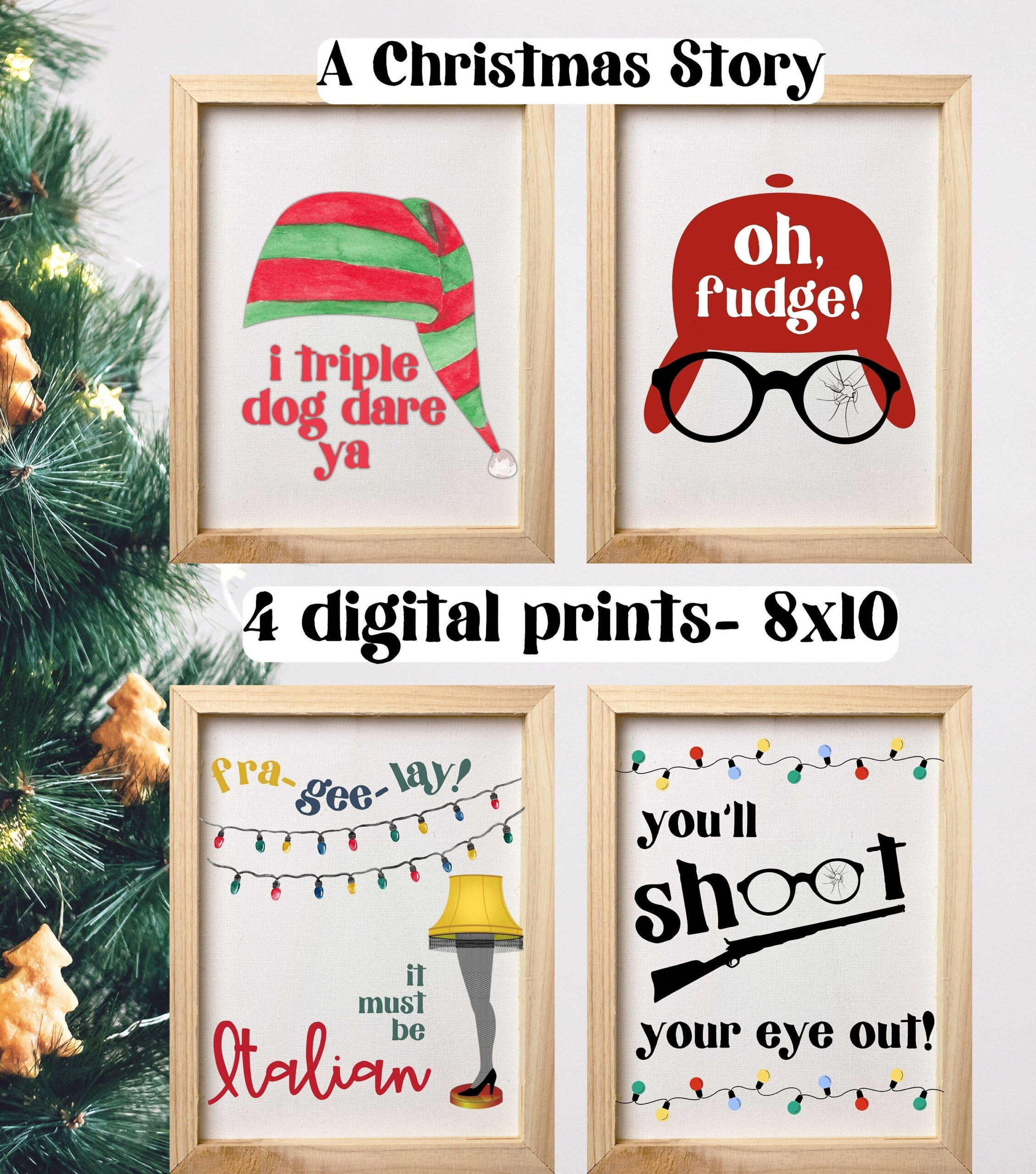 A Christmas Story Movie Printable - Etsy with Prize In A Christmas Story Crossword