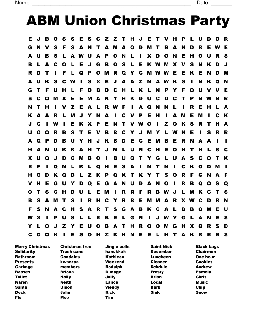 abm union christmas party word search wordmint pertaining to christmas party crossword clue Abm Union Christmas Party Word Search - Wordmint pertaining to Christmas Party Crossword Clue