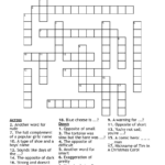 Adjective Crossword   Wordmint In Adjective With Christmas Crossword Clue