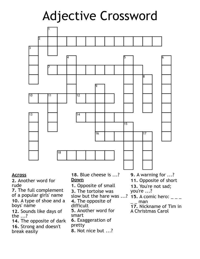 adjective crossword wordmint in adjective with christmas crossword clue Adjective Crossword - Wordmint in Adjective With Christmas Crossword Clue