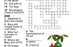Advent/Christmas Crossword - Wordmint pertaining to Religious Christmas Crossword Puzzle