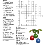 Advent/Christmas Crossword   Wordmint Throughout Christian Christmas Crossword Puzzle Printable